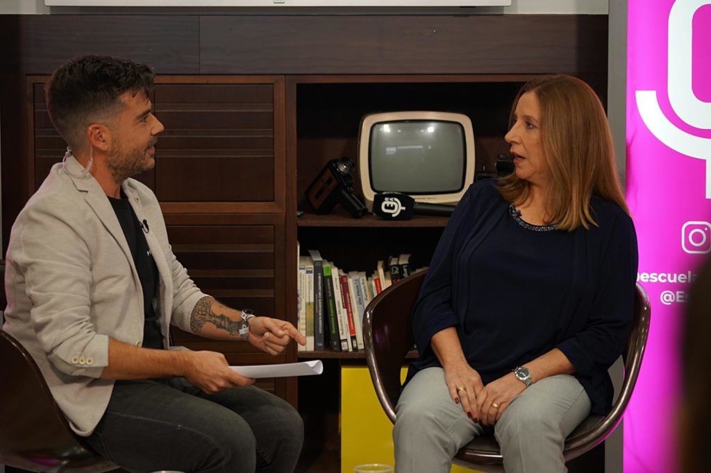 Entrevista a Eva Casanueva, madre de Marta del Castillo, en la Escuela de Reporteros de Andalucía