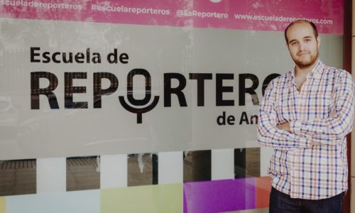 El periodista Miguel Ángel Moreno en la Escuela de Reporteros de Andalucía (ERA)